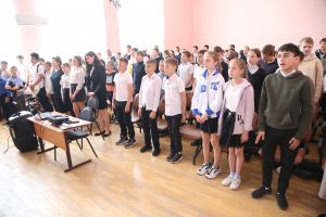 Патриотические мероприятия в Олинской школе Астраханской области